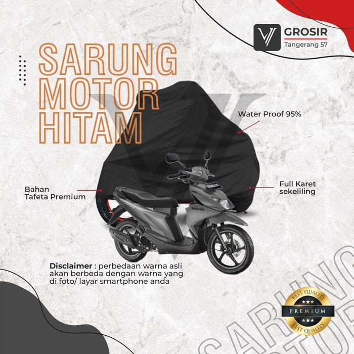 BODY COVER SUZUKI NEX 2 SARUNG MOTOR BLACK PREMIUM BEST QUALITY