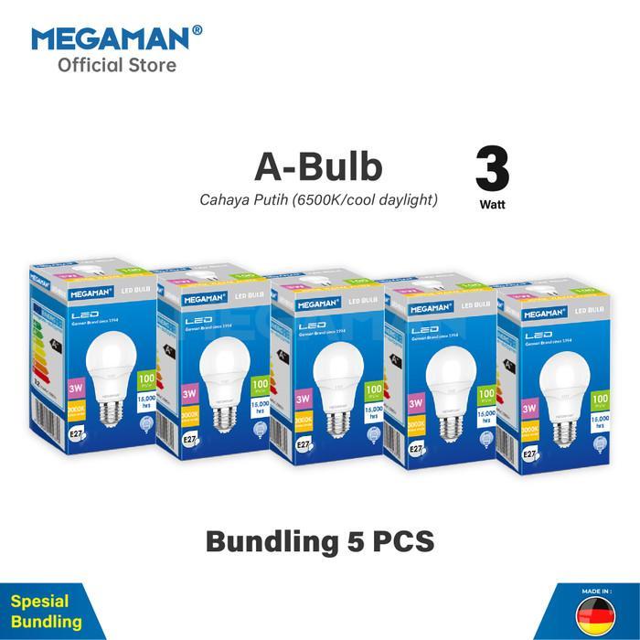 Cuci Gudang Grosie Bohlam Led 3 Watt Megaman Yyta50Z1