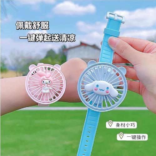 Kipas angin tangan rechargable USB sanrio cinnamoroll melody wrist fan