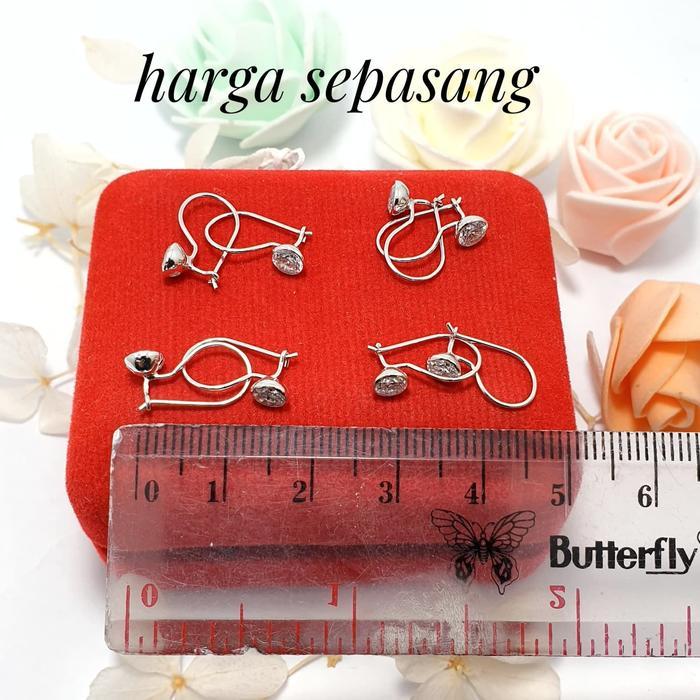 ANTING BAYI atau ANAK PERAK SILVER 925 LAPIS EMAS PUTIH
