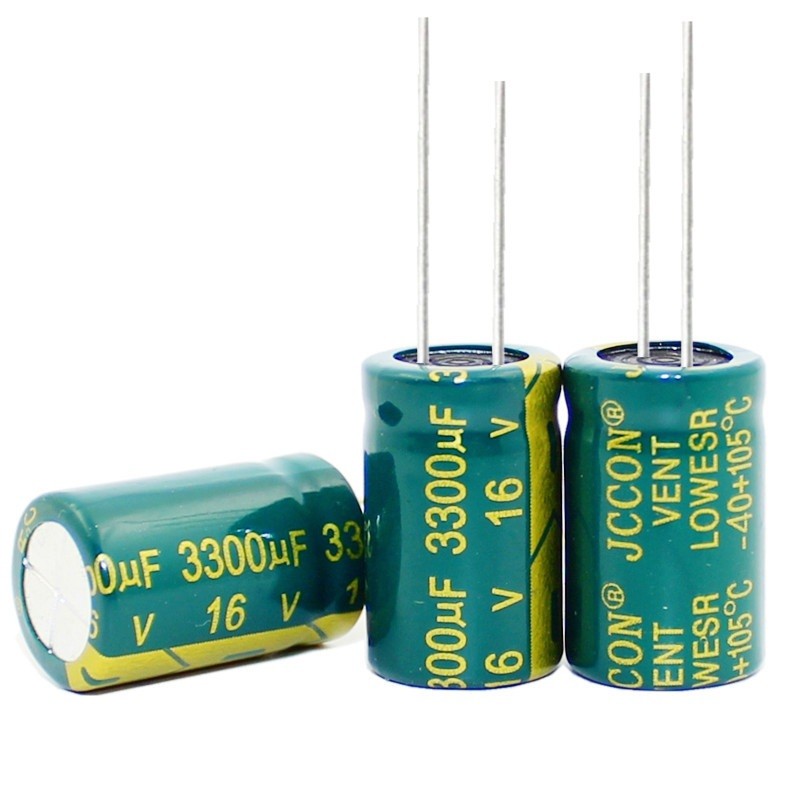 100PCS/LOT 3300uf 16V 16v 3300uf high frequency low impedance aluminum electrolytic capacitor