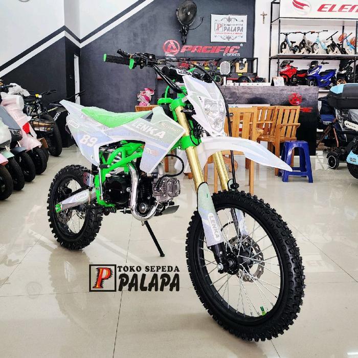 Sepeda Motor Bensin Medium Trail LENKA MXGP 89L Anak & Dewasa Manual Kopling 125cc Kick & Electric S