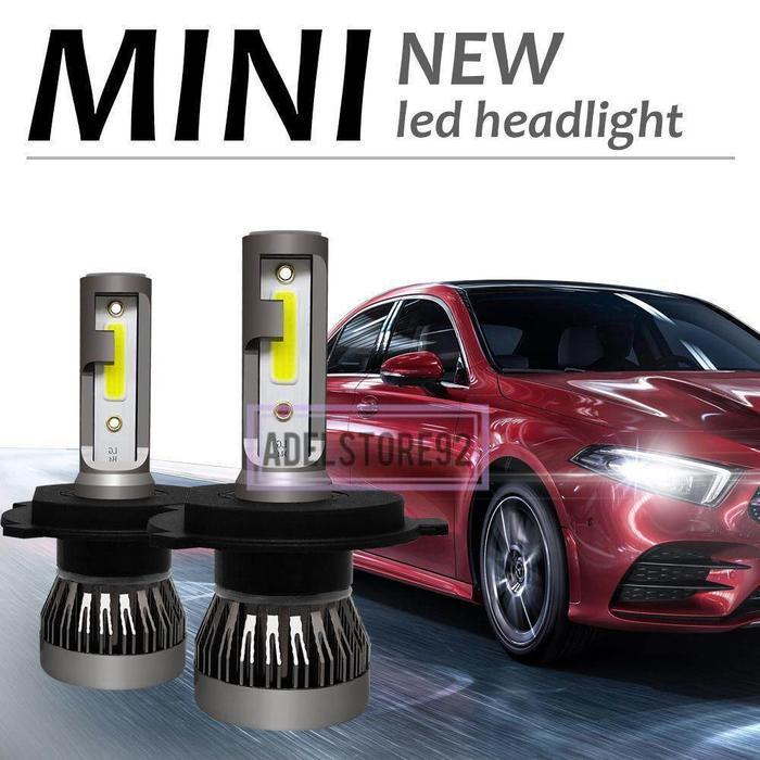 Lampu Mobil H4 Super Terang LED 2PCS H4 72W 8000LM 6000K Kit Lampu Depan LED Mobil Lampu Kabut Mobil