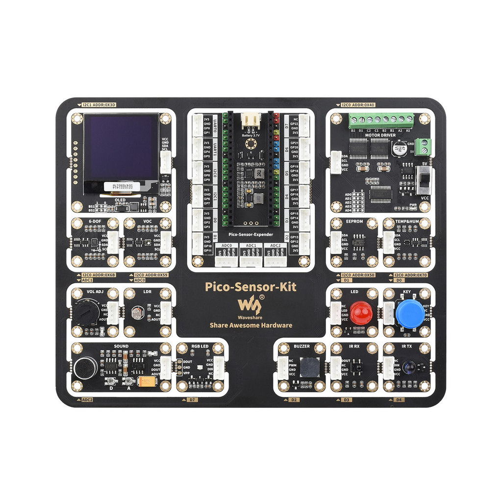 PROMO Raspberry Pi Pico Beginner Sensor Integrated Programming Development Kit Pico Expansion Board 