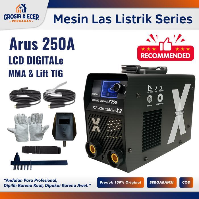 Mesin Las Listrik MMA 250 Ampere Series X250 - Trafo Las Welding Inverter Welding Machine