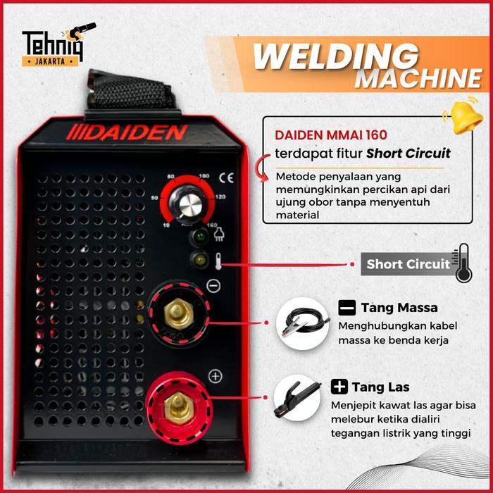 Daiden Mmai 160 Mesin Las Listrik / Daiden Travo Las Listrik Inverter Welding Mmai 160A