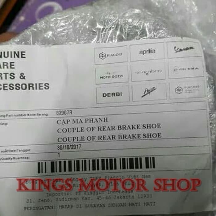FREE ONGKIR ORIGINAL PART KAMPAS REM BELAKANG VESPA LX, S, LXV ZIP BISA COD