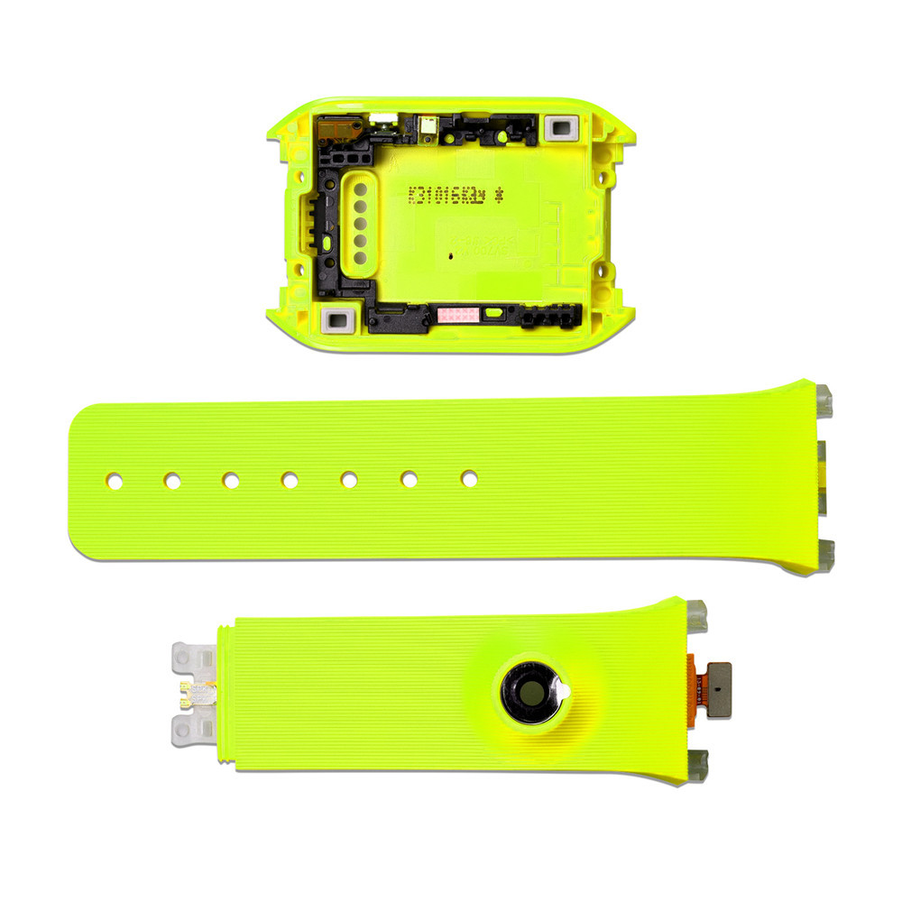 Silicone Back Cover Strap Three Piece Set For Samsung Gear SM-V700 Soft Belt Anti-scratch Bracelet