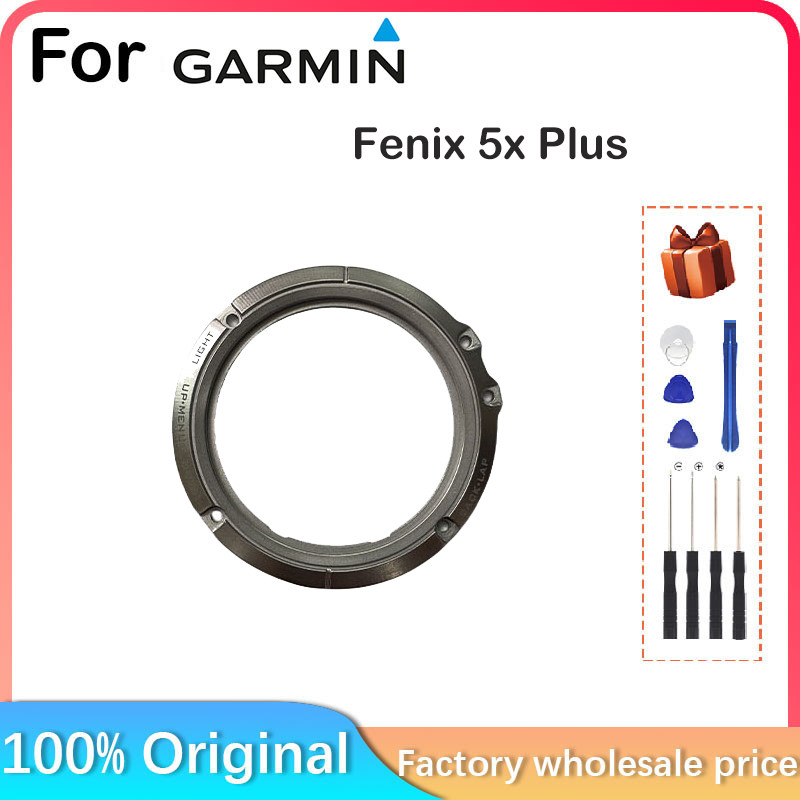New Original For Garmin Fenix 5x Plus Smart Watch LCD Screen with Frame + Cover Glass Repair Parts