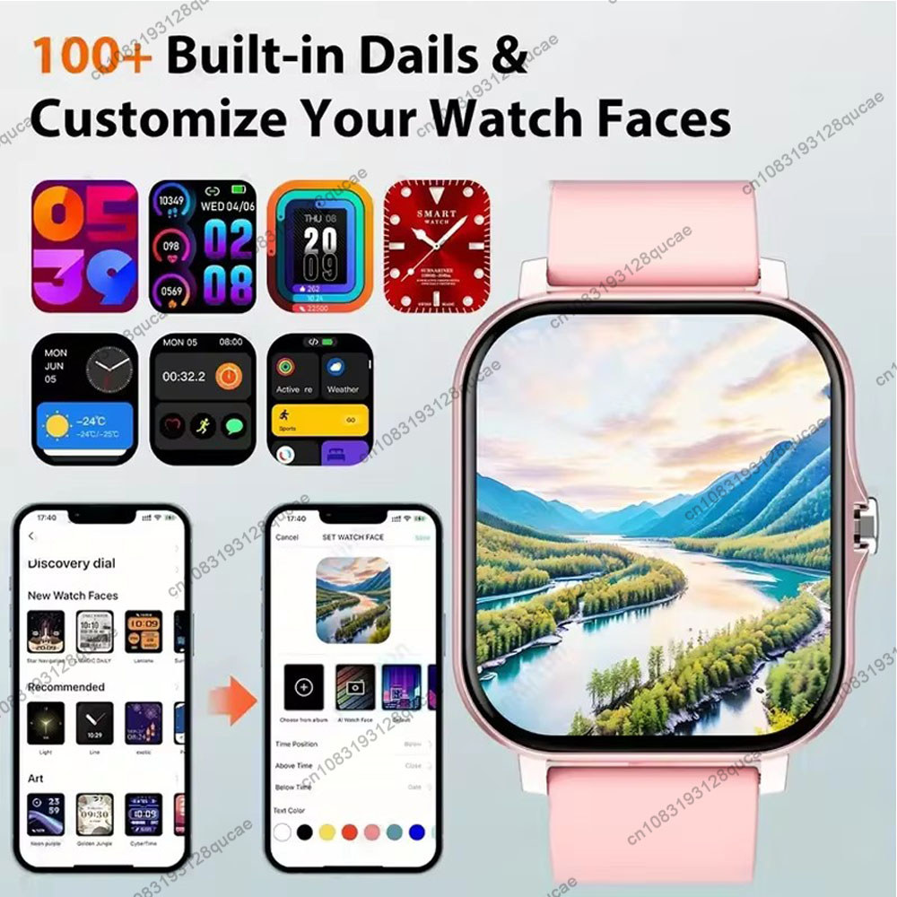 2025 New Smart Watch Bluetooth Talking Blood Oxygen/Blood Pressure Monitoring Smart Watch Women Men