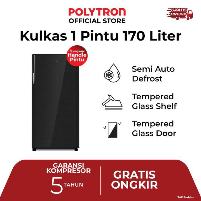 POLYTRON Kulkas 1 Pintu Belleza 170 liter PRA 17DMY