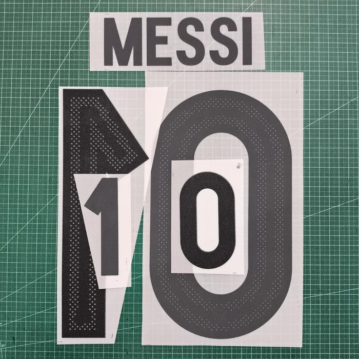 Nameset Messi 10 Argentina 50Th Anniversary Poly Hk