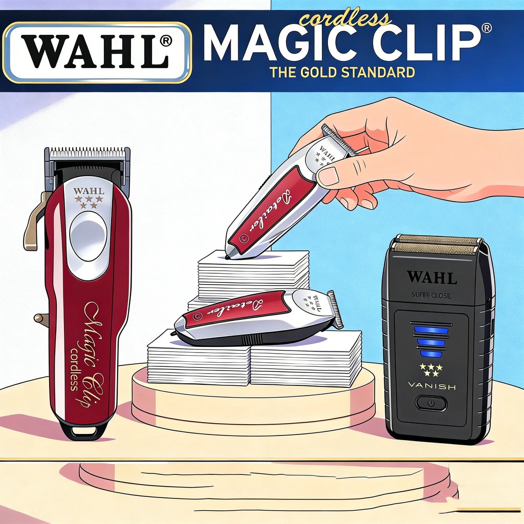 Professional Wahl 8148 Vapor Magic Clip Legend Barber Cordless Hair Clipper&Hair Trimmer Vanish