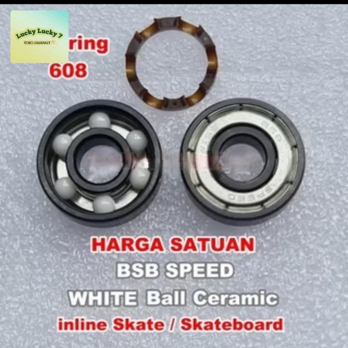 Bearing InSkate ILQ 11 608 RS Bering Sepatu Roda Bearing Ceramic Skateboard 608 RS Bering Keramik