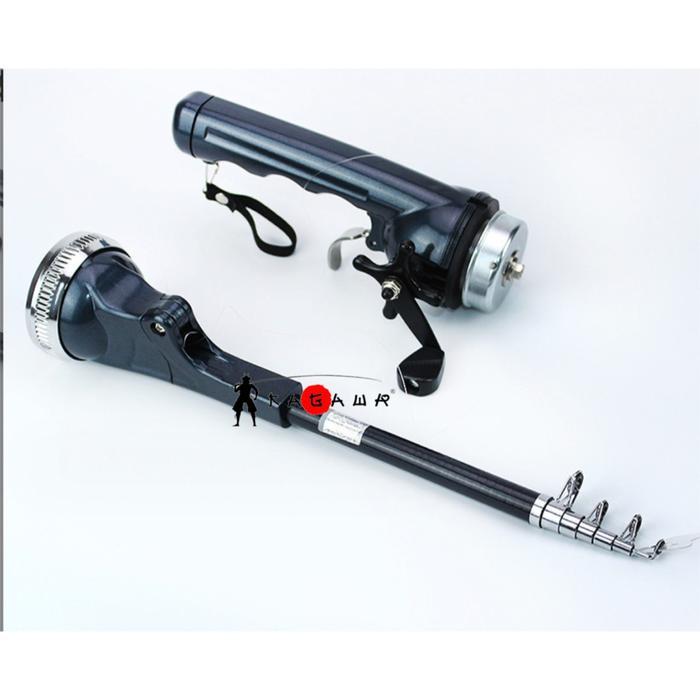 Joran Pancing Lipat joran Portable Lipat Foldable 1.3m bonus