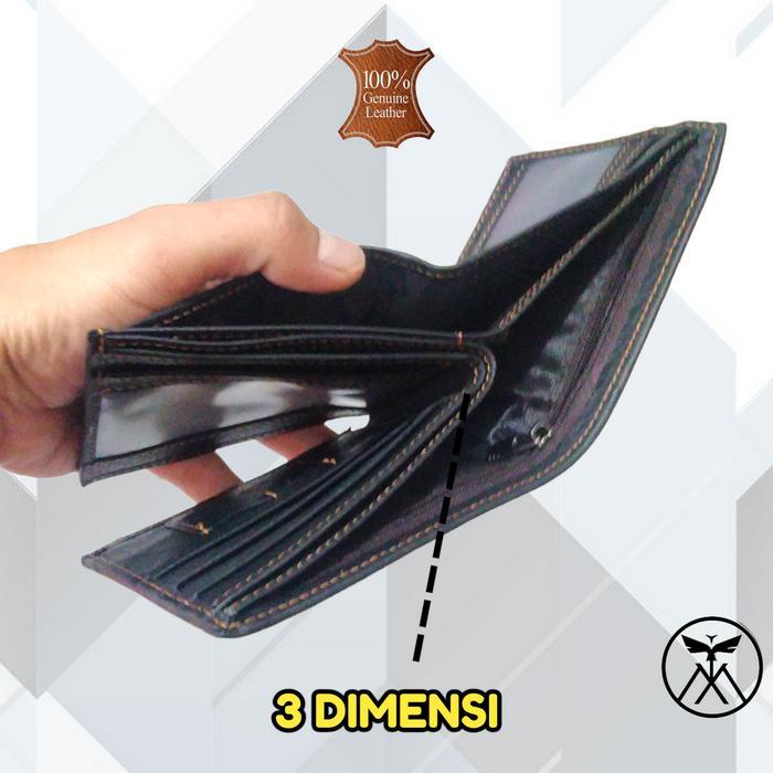 TERJAMIN Dompet Pendek KULIT ASLI Augustine (3 DIMENSI)