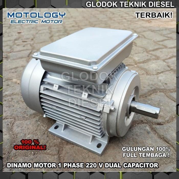 Motology Dinamo Electric Motor 4 HP 2800 1400 Rpm 2 4 Pole 1 Phase 4HP - 2800 RPM 2 Pole