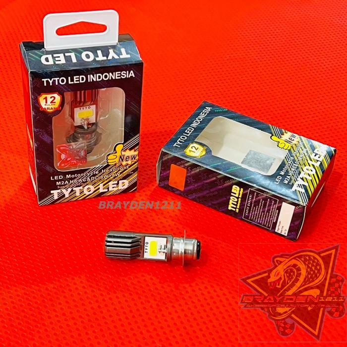 FREE ONGKIR BOHLAM LED MOTOR H6 H4 / BOHLAM LED TYTO / LAMPU DEPAN MOTOR LED TYTO BISA COD