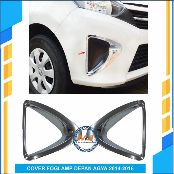 Cover Foglamp Depan Mobil Agya 2014-2016 warna chrome