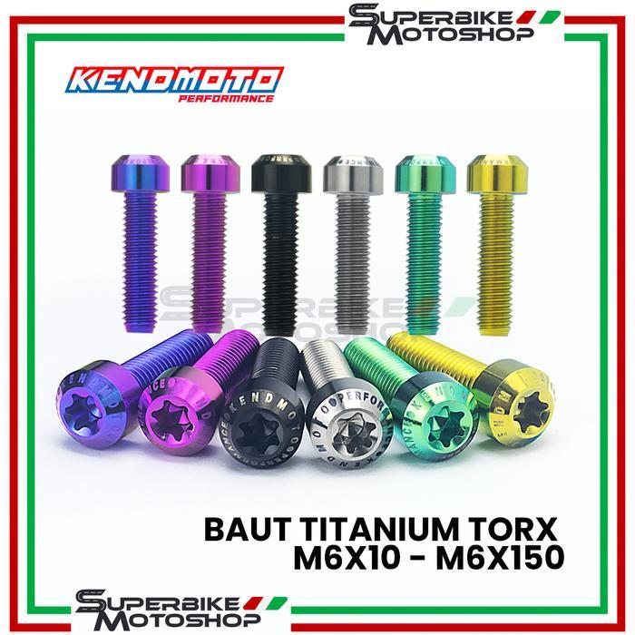 KENDMOTO BAUT TITANIUM TORX M6 ASLI