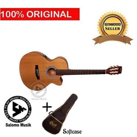 Gitar Klasik Nylon Elektrik Original - Cort CEC 1 OP