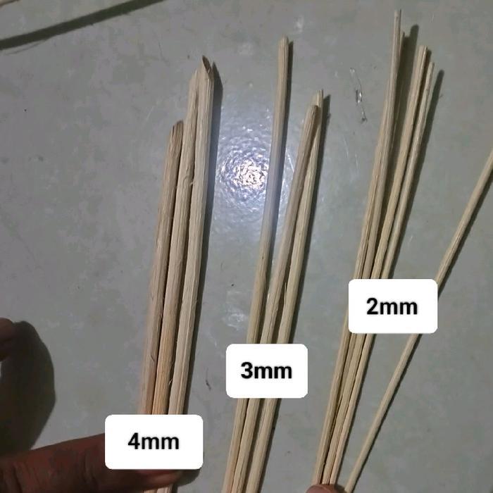 Rotan Pitrit Rotan Bulat Kecil Diameter 2Mm 3Mm 4Mm Isi 1/2Kg Ati Rotan Bahan Anyam Rotan Kerajinan