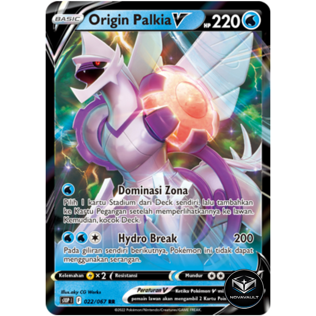 Origin Palkia V (RR) - 022/067 - Penyulap Ruang (s10P) - Pokemon TCG Indonesia