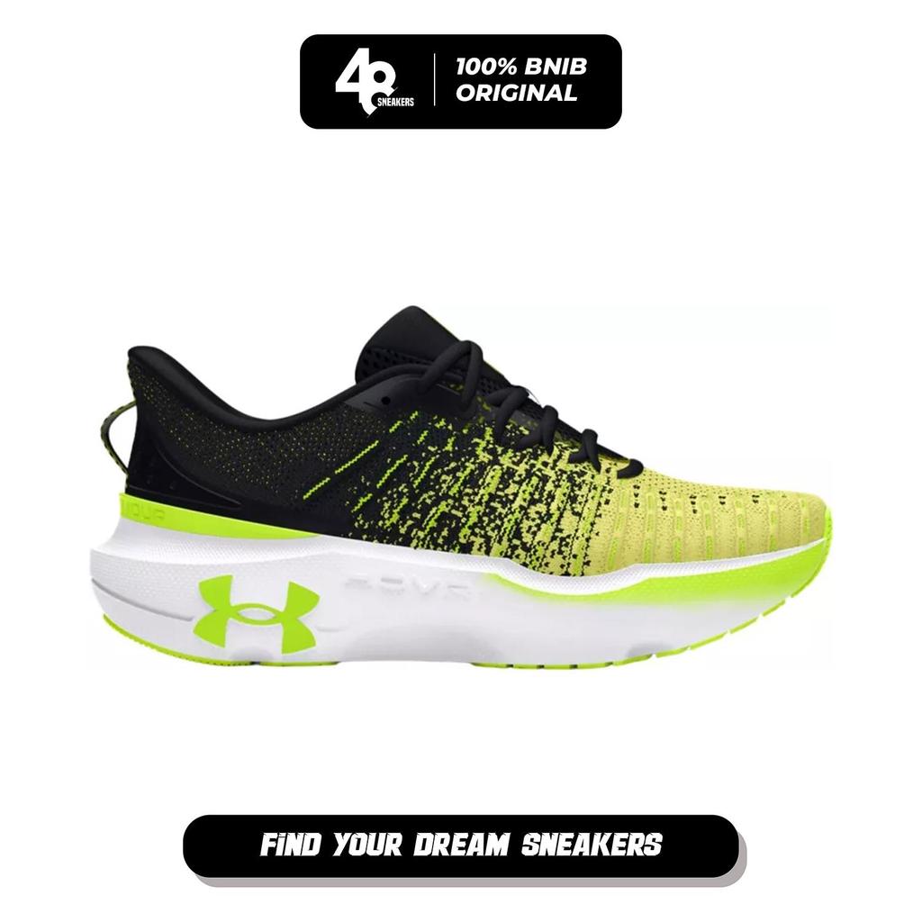 Sepatu Lari Pria Infinite Elite Black Sonic Yellow (3027189-002) Original