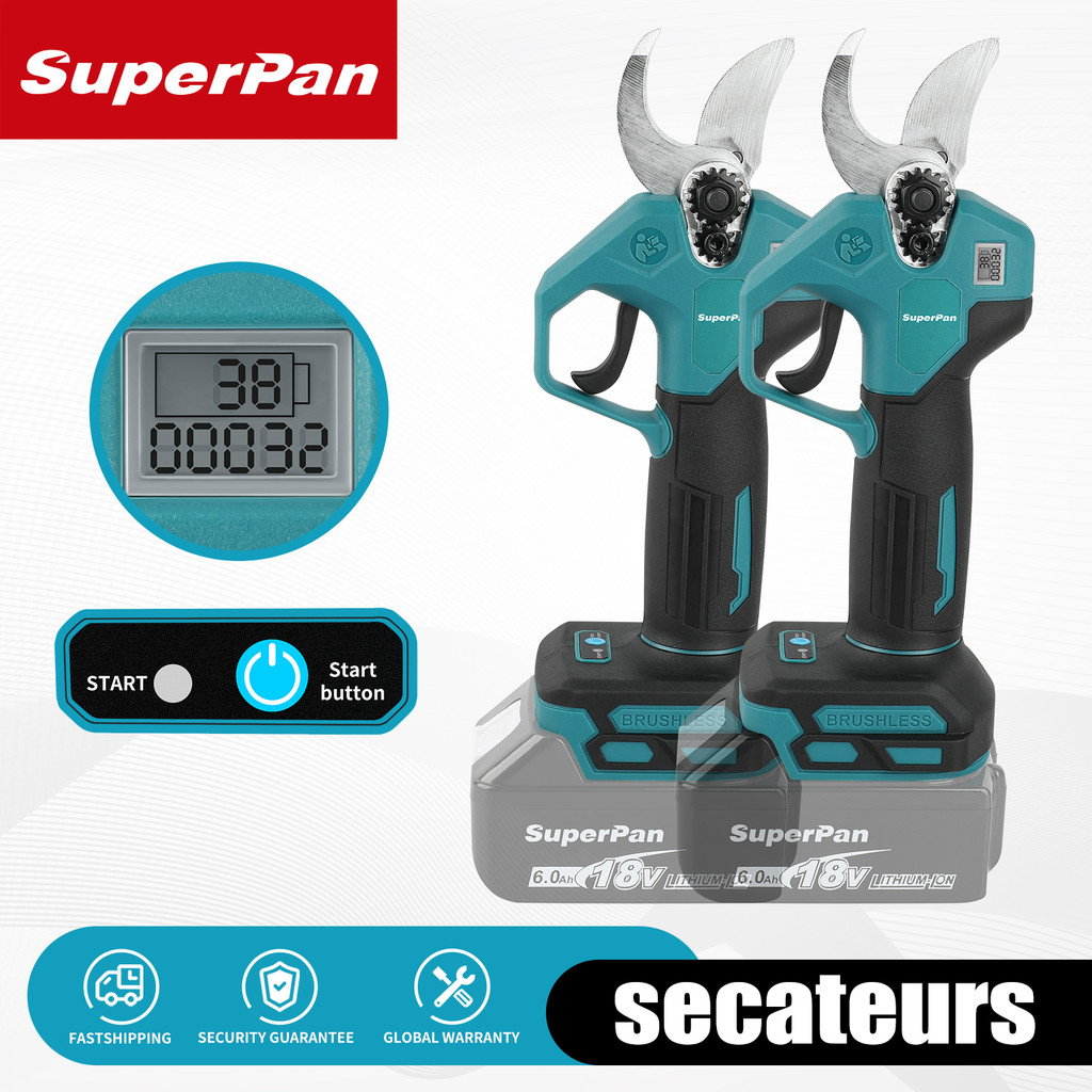 Electric Pruning Shears Lithium Shears Brushless Motors 18V Lithium Battery Garden Pruning Tools