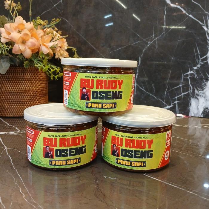 Oseng Tuna Asap Dan Oseng Paru Bu Rudy Kemasan 200Gr Kaleng Best Seller