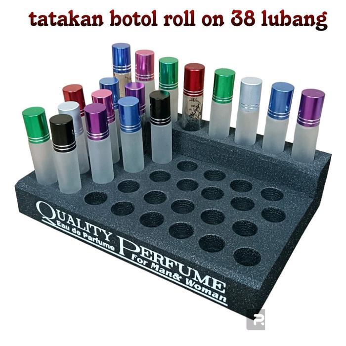 Ready Tatakan Parfum Roll On Model Tingkat 6-7-8 Ml Anti Patah & Anti Pecah Penyimpanan Rak Susun