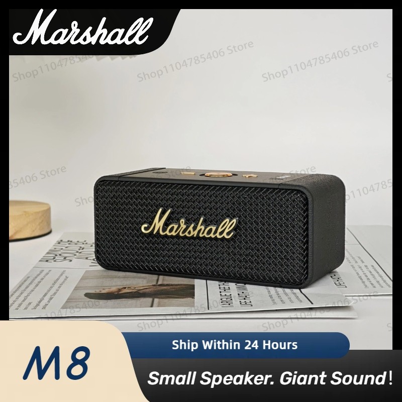 Marshall M8 Wireless Bluetooth Speaker Mobile Phone Audio Outdoor Portable Subwoofer Mini Speaker