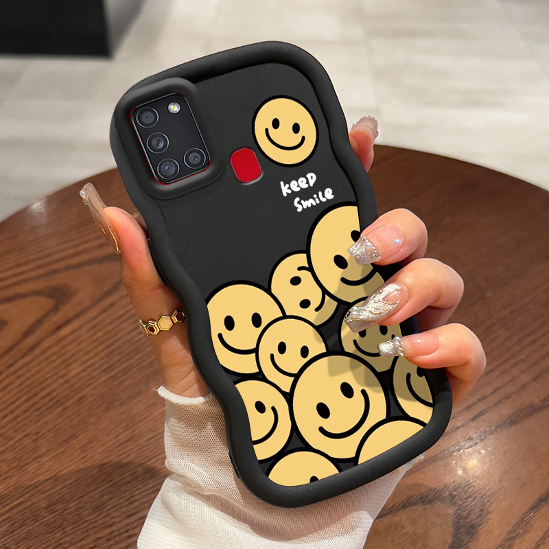 Casing Untuk Samsung A21s Case Casing Sekelompok tas emosi pola HP Cesing lunak Silikon Softcase Mac