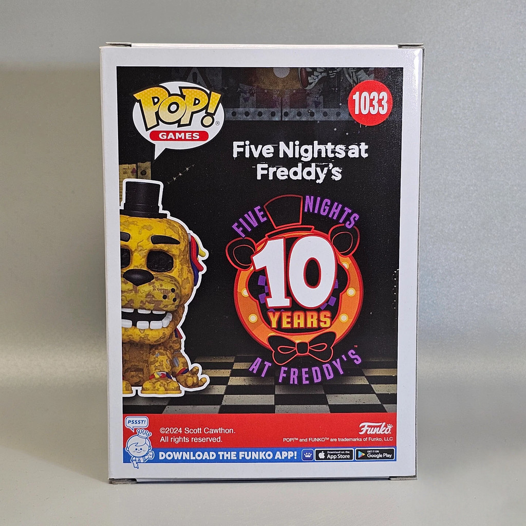 Five Nights at Freddy's Vinyl Figure Withered Golden Freddy #1033 Funko Pop Official Licensed
