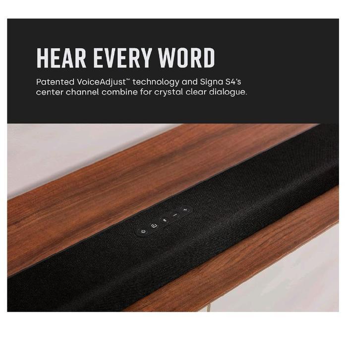 Polk Audio Signa S4 / S 4 Dolby Atmos 3.1.2 Sound Bar / Soundbar with Wireless Subwoofer