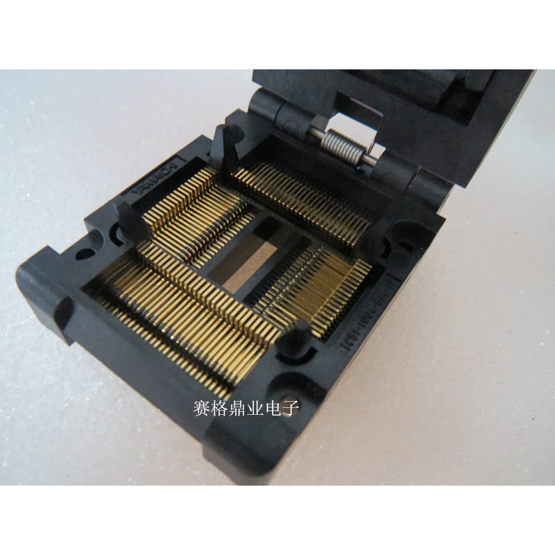 CLAMSHELL 100%NEW&ORIGINAL IC51-1004-814-19 QFP100/TQFP100/LQFP100 IC BURNING SEAT ADAPTER TESTING