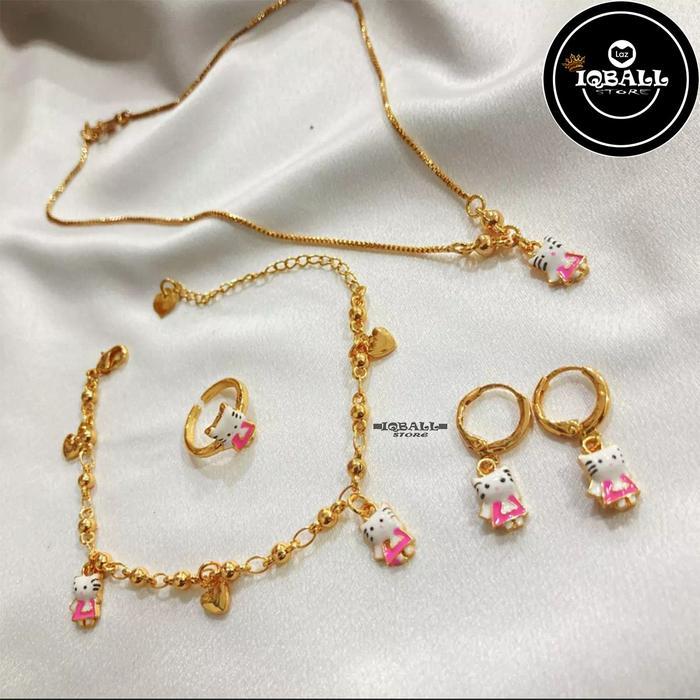 Set Perhiasan Anak Bermotif cantik / Kalung Titanium Anak 1 Set Kalung Kalung Kalung