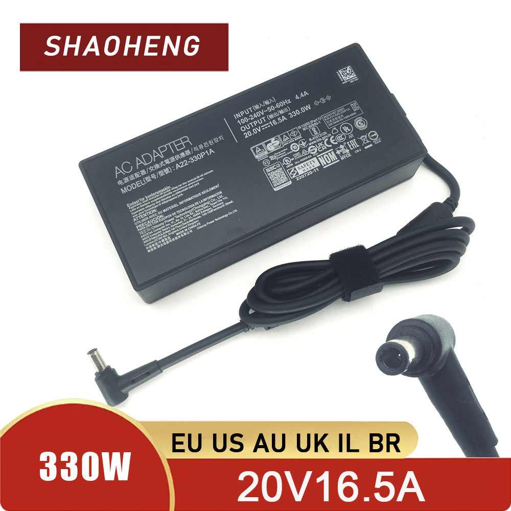 Original 330W AC Adapter 20V 16.5A For ASUS ROG Strix Scar 16 17 18 , ROG Zephyrus Duo 16 Laptop