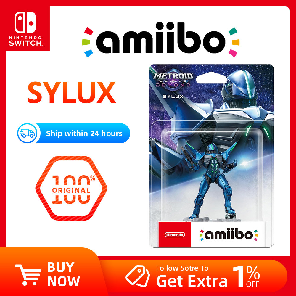 Switch Amiibo Figure - Sylux/Samus/Samus Viole - Metroid Prime 4 amiibo for Switch Game