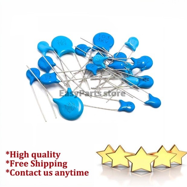 20pcs 2KV DIP High Voltage Ceramic Capacitor 2000V 10P 270 330 470 560PF 680PF 820PF 1000PF 1500
