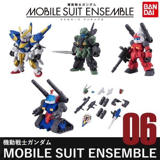 Terbatas MOBILE SUIT ENSEMBLE 06 [5/SET] V2 Assault Gundam Stark Jegan Guncannon Guntank Weapons Set