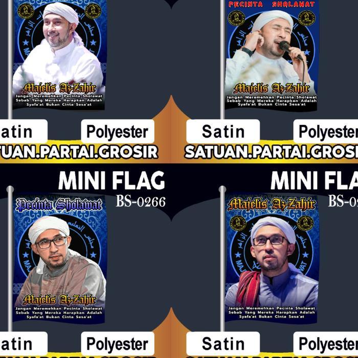 PROMO CETAK BENDERA MAJELIS AZ ZAHIR V63/BENDERA PECINTA SHOLAWAT