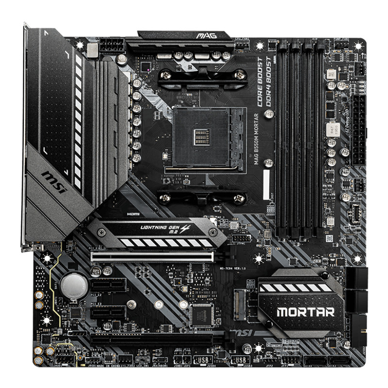 MSI AM4 AMD Micro ATX Motherboard MAG B550M MORTAR AM4 AMD B550 Micro ATX AMD Motherboard