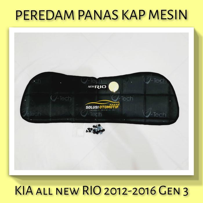 Kia Rio All New Pelindung Peredam Panas Kap Mesin Mobil Vtech + Klip