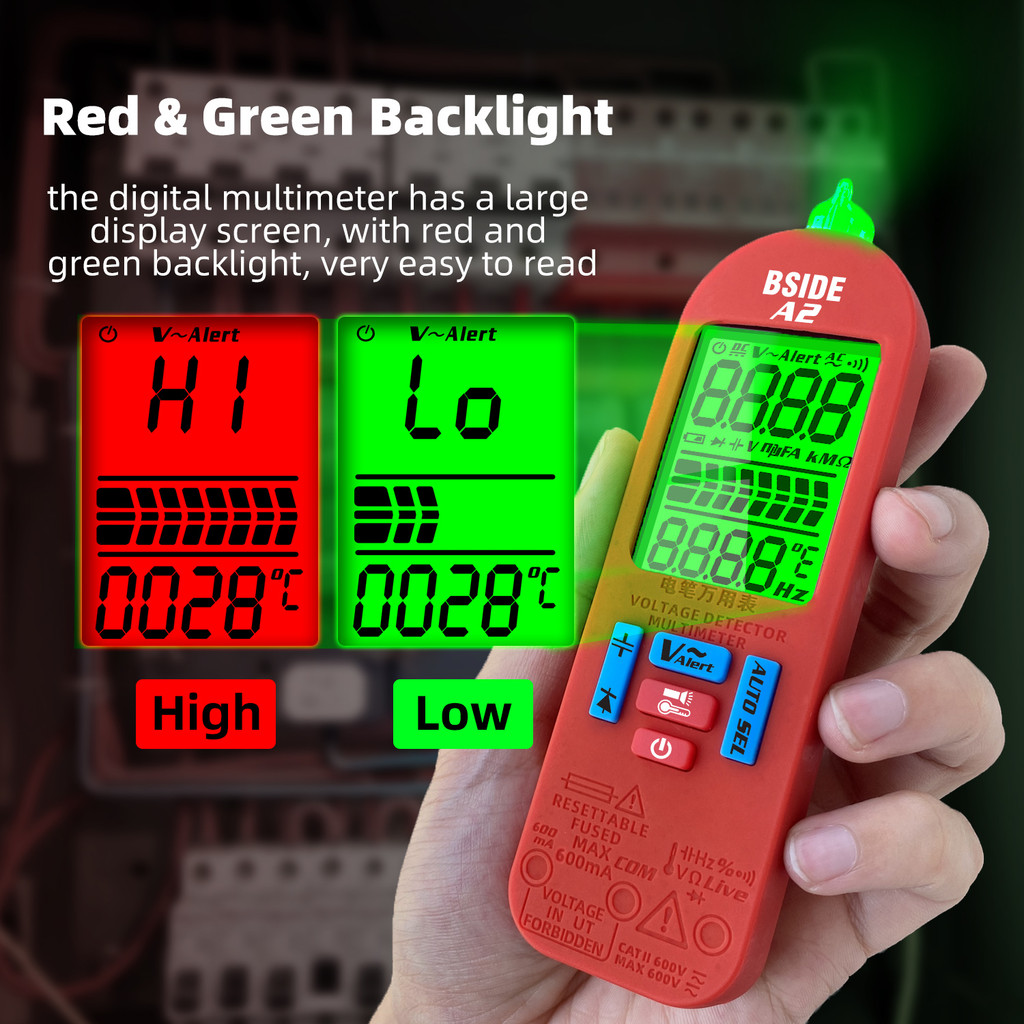 BSIDE Smart tester Digital Multimeter Rechargeable Professional Automatic Voltage Tester Handheld