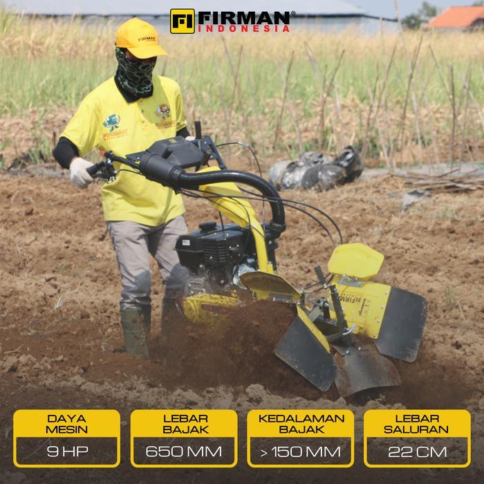 Firman FTL650A Mesin Bajak | Lahan Kering & Sawah | Saluran air | Cultivator 9HP