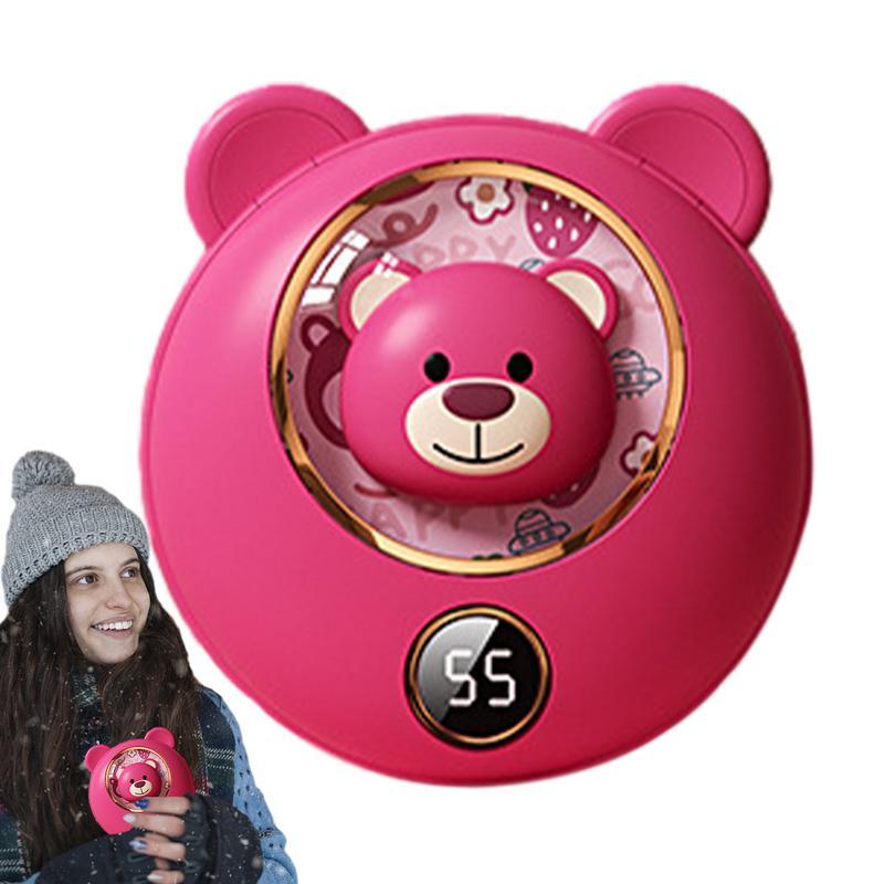 Heated Hand Warmers Portable Rechargeable Hand Warmer Cartoon Electric Hand Heater digital display H