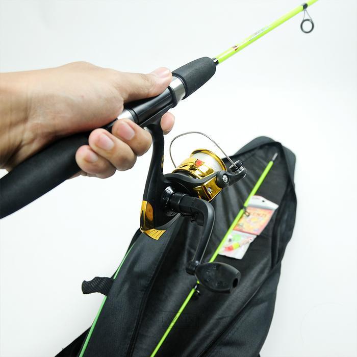 1 Set Joran Pancing Japan Style Swan Nova 17 Lbs 120 135 150 Cm Fiber Solid Lentur Bonus Tas Shimano