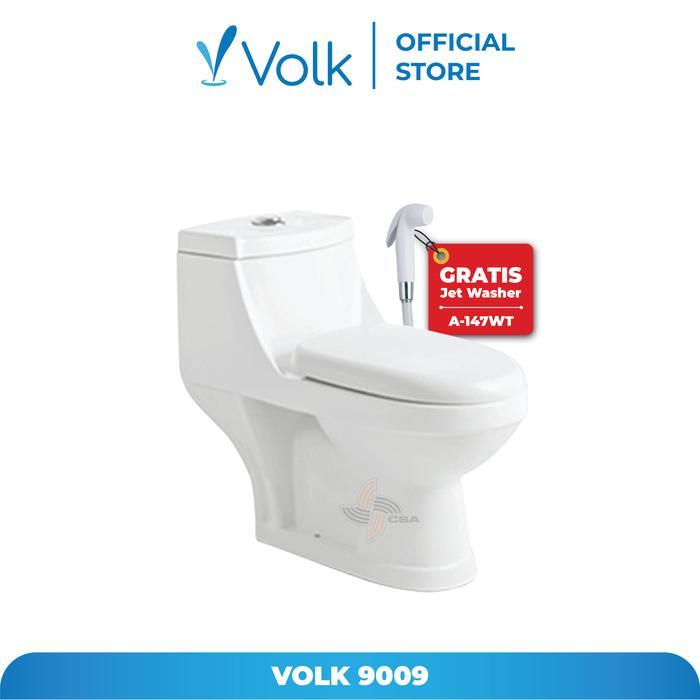 Volk Closet Duduk Kloset Duduk Toilet Duduk One Piece Gazania V9009
