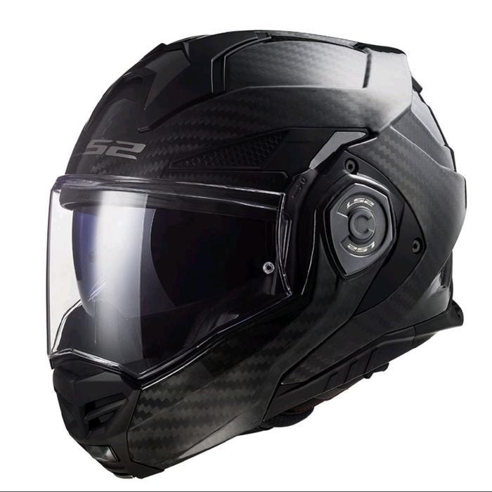 LS2 HELMET ADVANT X CARBON GLOSSY HELM MOTOR MODULAR FLIP UP HELM FULL HALF FACE BIKERS LS2 ADVANT X
